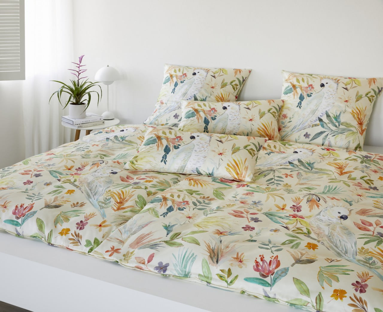 elegante mako satin bettwasche coco 2392 3 kakadu natur 135x200