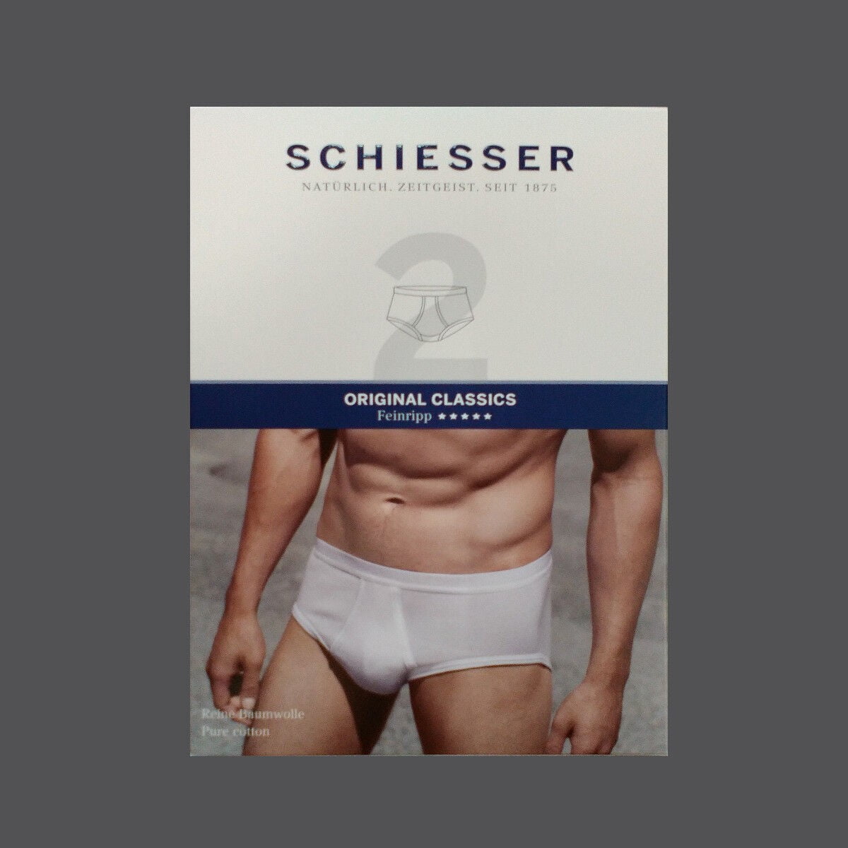 sportslip unterhose schiesser 2er pack original classics feinripp